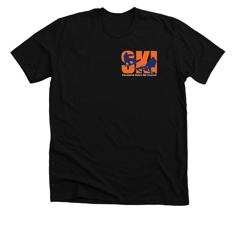Cleveland Metro Ski Council, a Solid Black Blend Premium Unisex Tee
