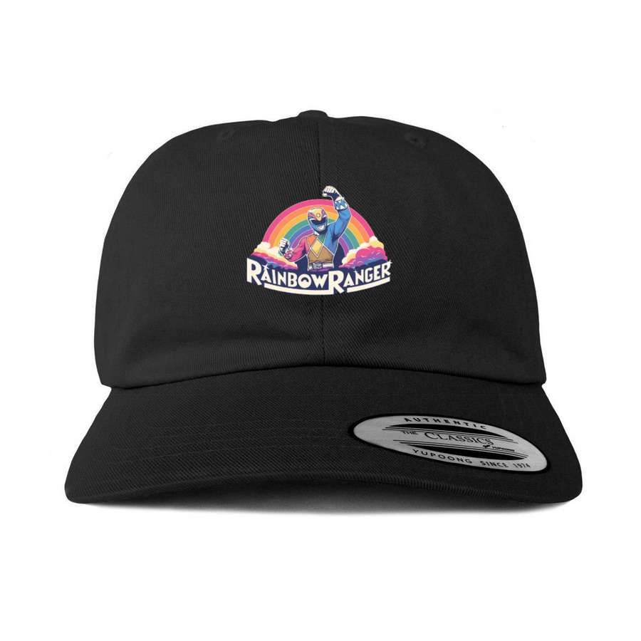 Rainbow Ranger hats, a Black Printed Classic Baseball Cap