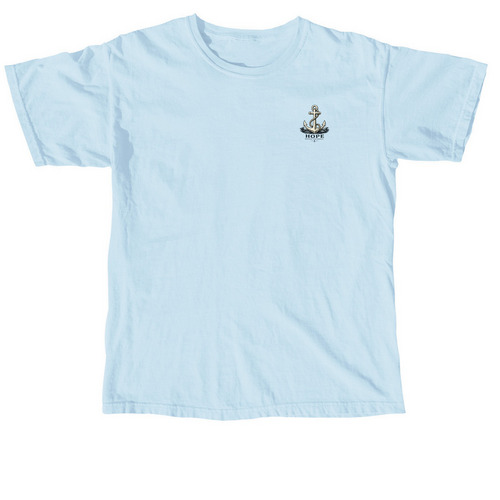 Anchor of Hope, a Chambray Comfort Colors Unisex Tee