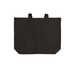 G-PACT, a Deep Black Cotton Canvas Tote Bag (back-view)