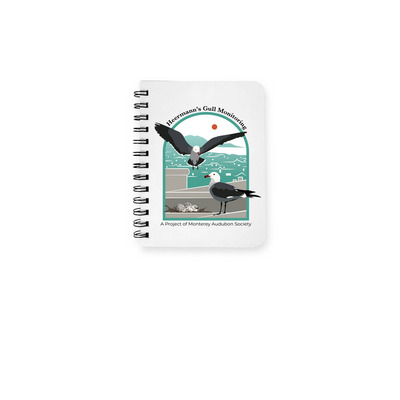 Heermann's Gull Notebook, a White Spiral Notebook