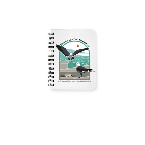Heermann's Gull Notebook, a White Spiral Notebook