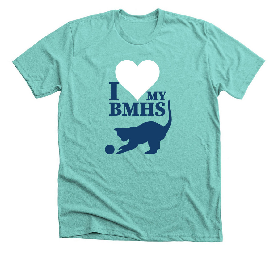 BMHS: Cat Fans, a Heather Sea Green Premium Unisex Tee