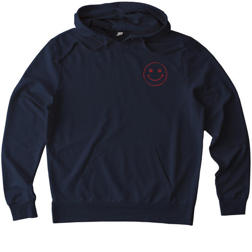 Sutter Critical Care (Smiley Face), a Night Sky Navy Allmade Organic French Terry Pullover Hoodie
