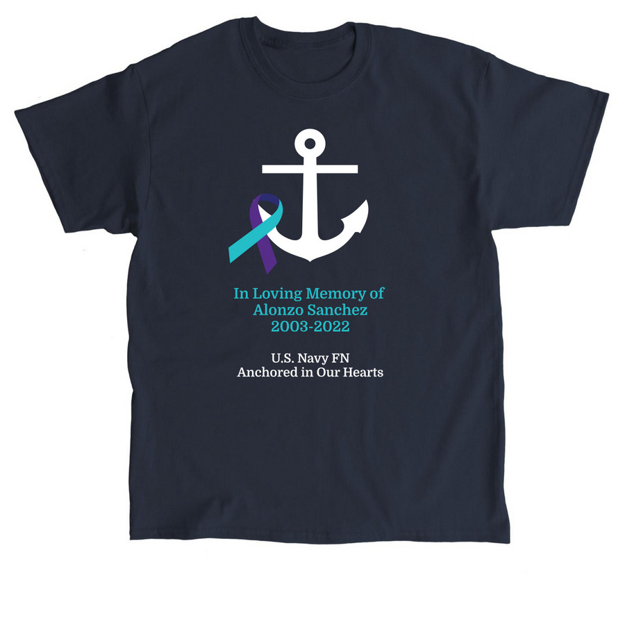 For Alonzo ? Stop Soldier Suicide, a Navy Classic Unisex Tee