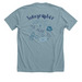SONOGRAPHER, a Heather Blue Lagoon Premium Unisex Tee (back-view)