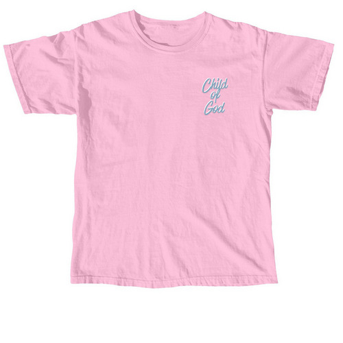 Tiny But Mighty - Blue Stripe, a Blossom Comfort Colors Unisex Tee