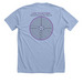 Lent 2026 Labyrinth Fundraiser, a Heather Baby Blue Premium Unisex Tee (back-view)