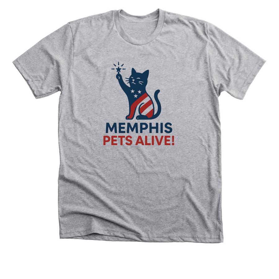 The Catue of Liberty, a Athletic Heather Premium Unisex Tee