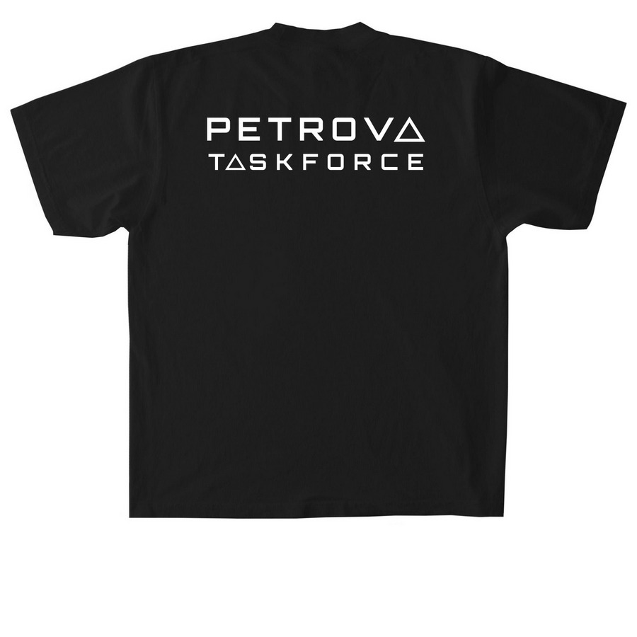 Rocky, a Black Heavyweight Garment Dye Tee (back-view)