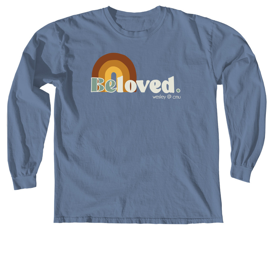 Classic Beloved Shirt, a Blue Jean Comfort Colors Long Sleeve Tee