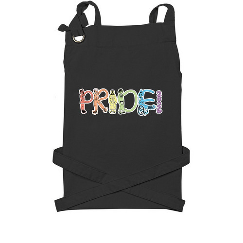 Pride Aprons, a Black Cotton Canvas Pocket Apron