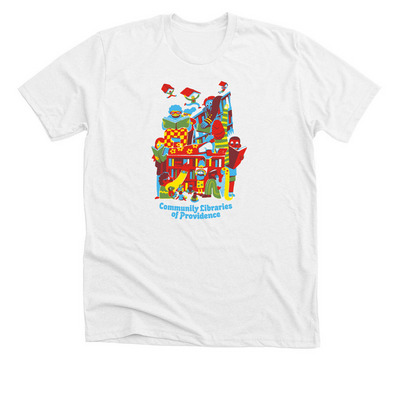 Books!, a Solid White Blend Premium Unisex Tee