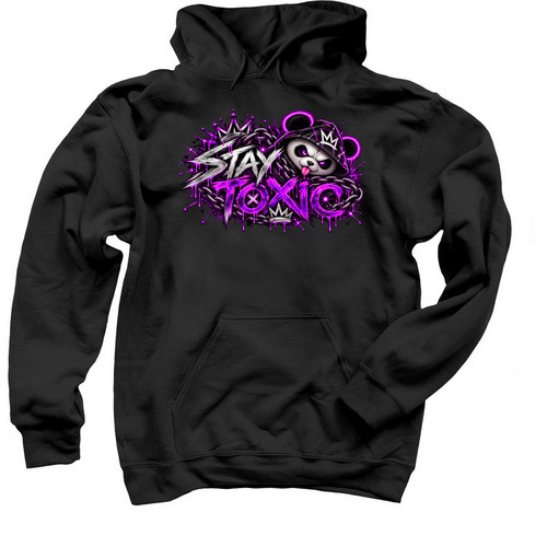Panda Hoodie, a Black Pullover Hoodie