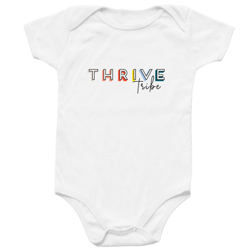 Tiny THRIVE tribe&nbsp;, a White Infant Onesie