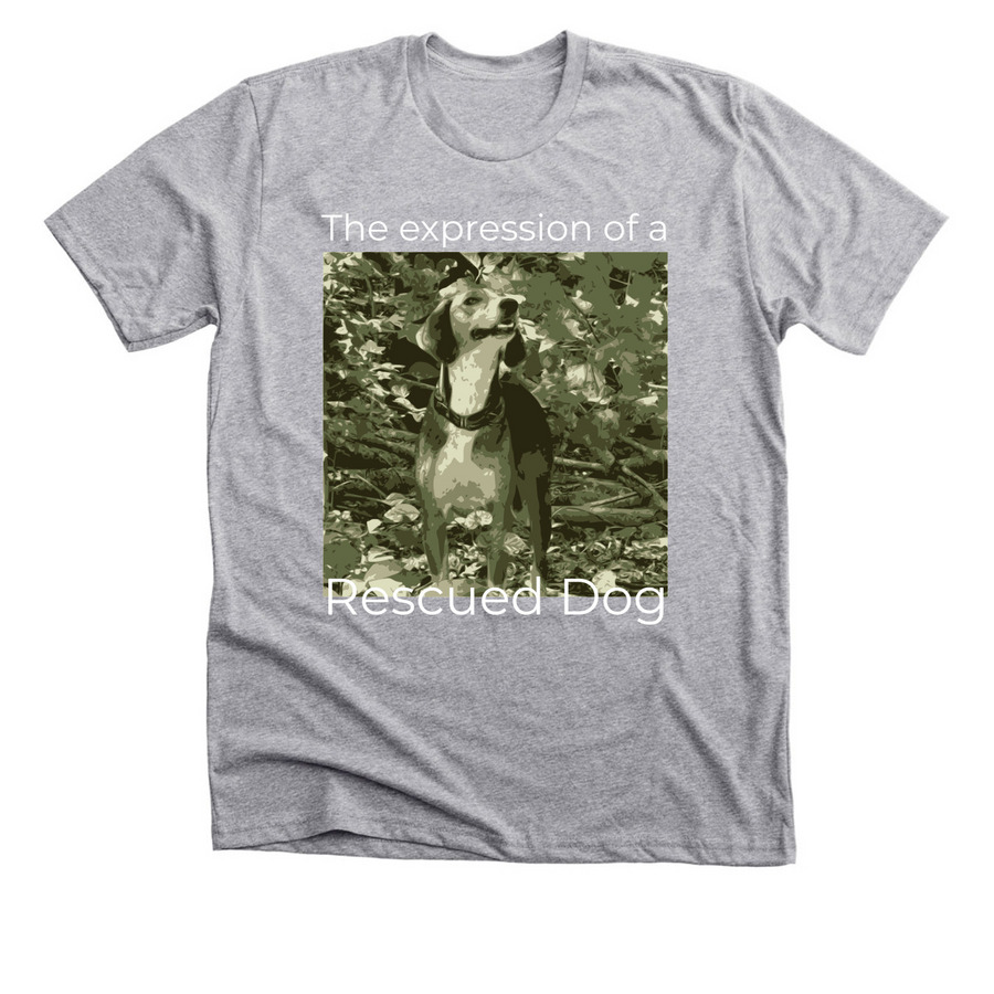 Spots and Stripes Forever Rescue, a Athletic Heather Premium Unisex Tee