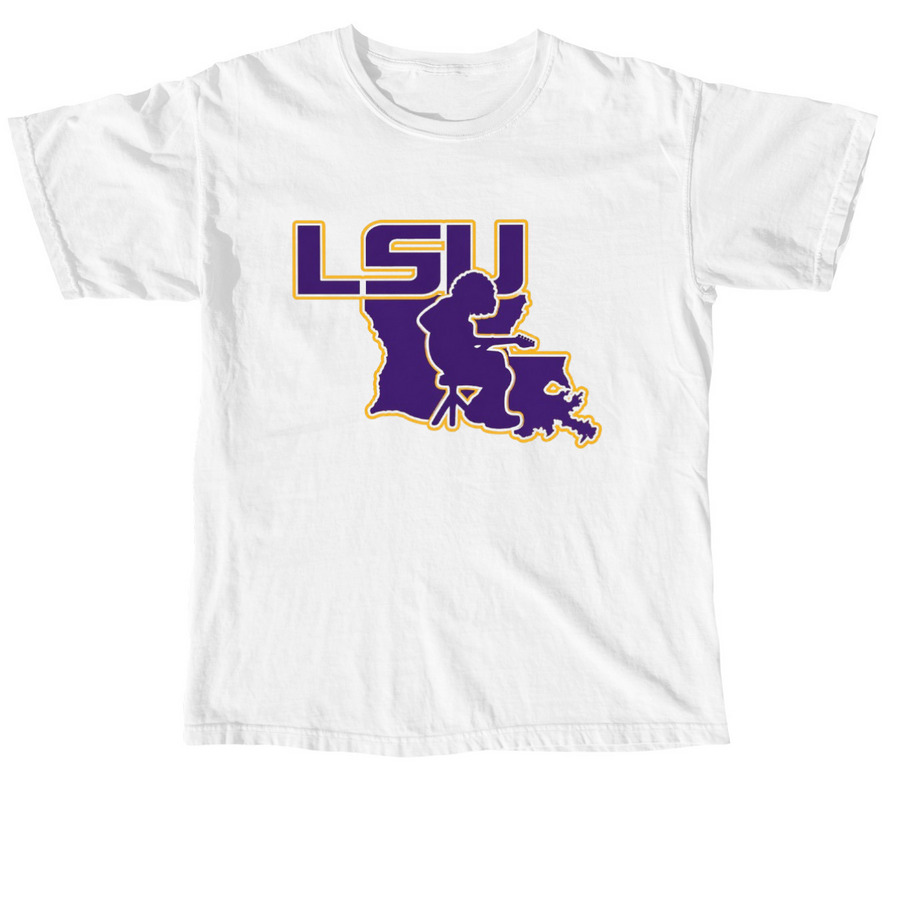 Baton Rouge Mikey Tee, a White Comfort Colors Unisex Tee