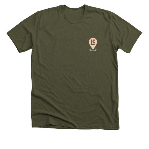 The OG Local Church Design, a Heather Military Green Premium Unisex Tee