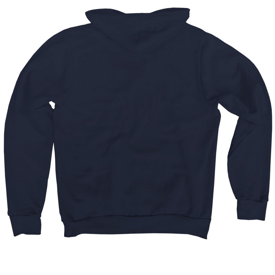 Rustic Youth Camp, a Navy Premium Pullover Hoodie (back-view)