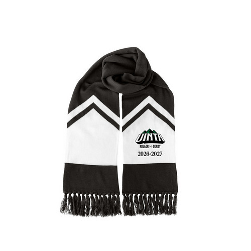 Bundle on Up, a Black/ White Two-Tone Gameday Scarf