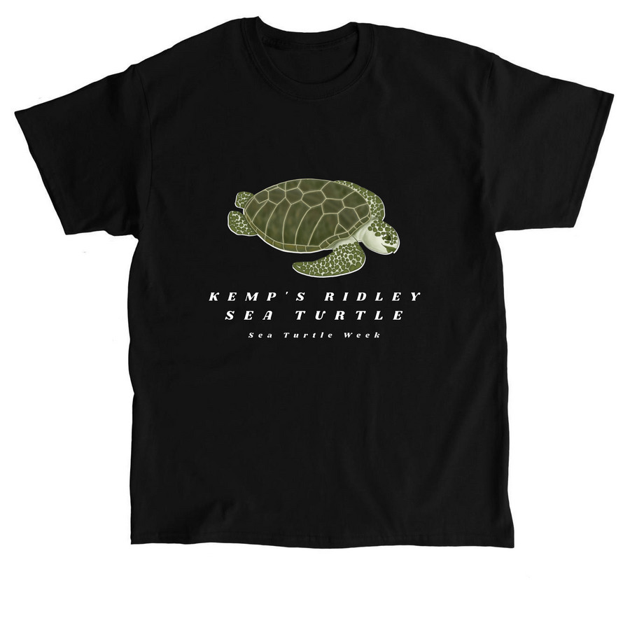 Sea Turtle Week-Kemp's Ridley, a Black Classic Unisex Tee