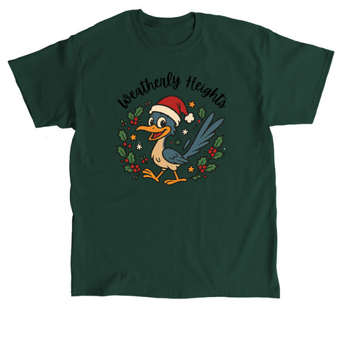 Festive Roadrunner, a Forest Green Classic Unisex Tee