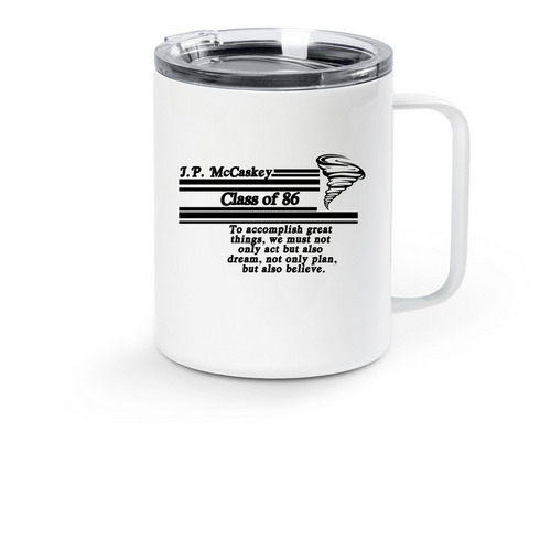 40th Reunion Swag - Travel Mug, a White Stainless Steel Travel Mug