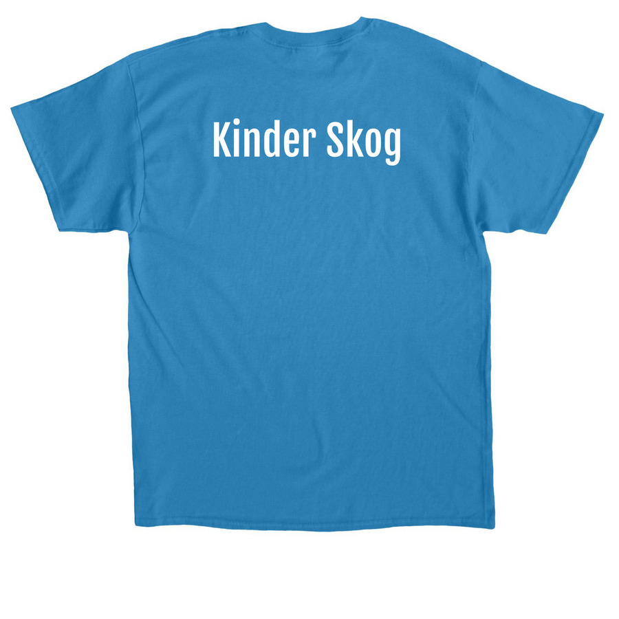 Kinder Skog Bee Kind, a Sapphire Classic Unisex Tee (back-view)