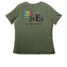 Celebrating 20 years of BLES!, a Military Green Women's Relaxed V-Neck Tee (back-view)