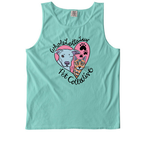 Pets People Luv, a Chalky Mint Comfort Colors Tank Top