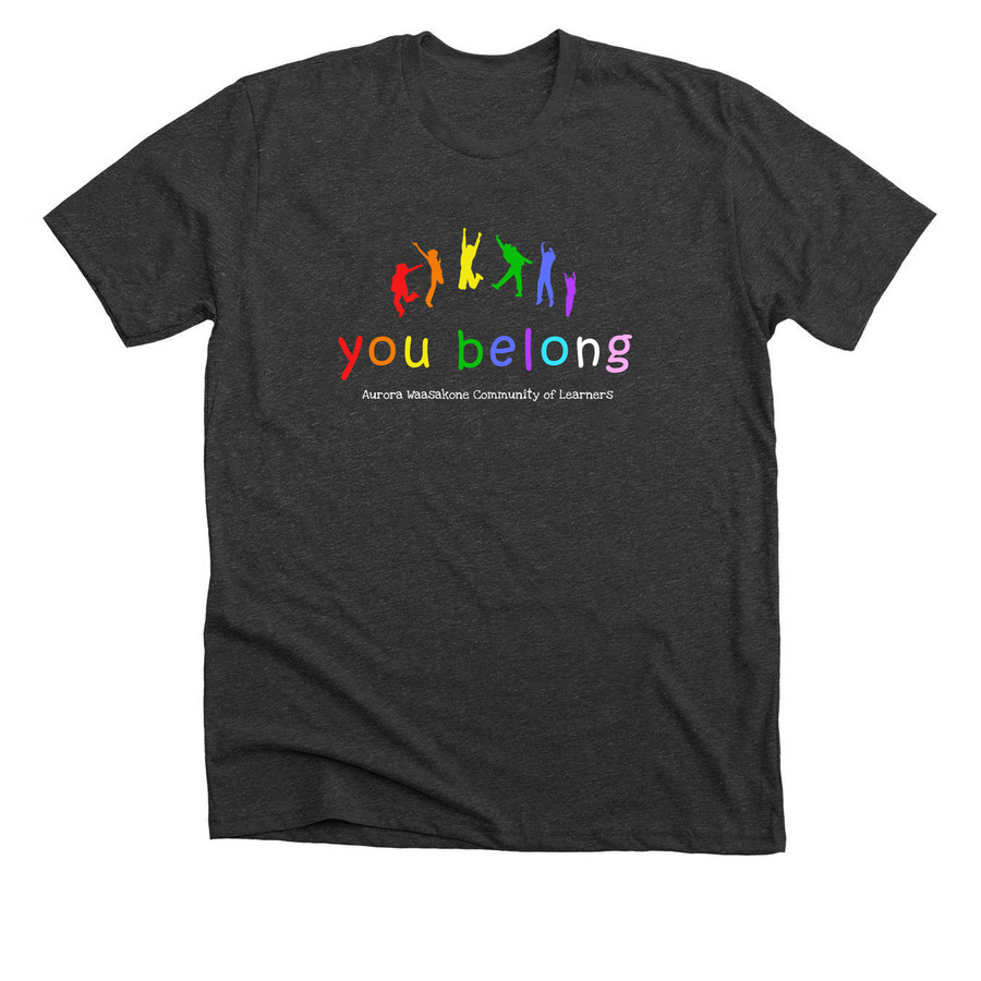 AWCL Pride Shirts, a Dark Grey Heather Premium Unisex Tee