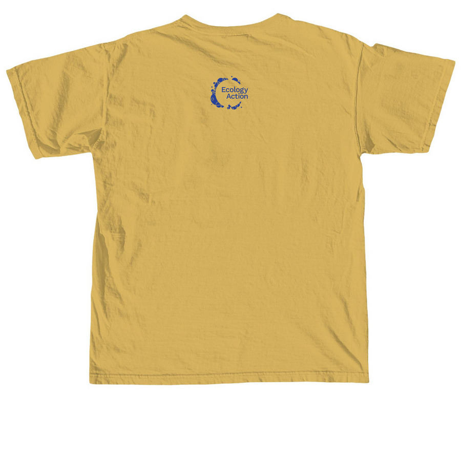 Let's Ride Bikes, a Mustard Comfort Colors Unisex Tee (back-view)