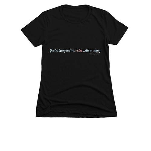 Bold. T-shirts (dark), a Black Women's Slim Fit Tee