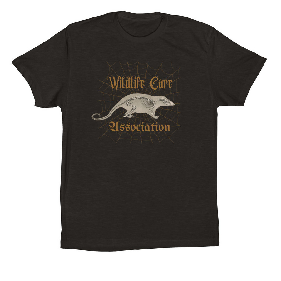 WCA Vintage Spooky Opossum, a Black Premium Cotton Tee