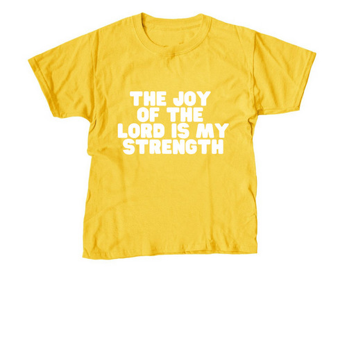 Nehemiah 8:10, a Daisy Youth Unisex Tee
