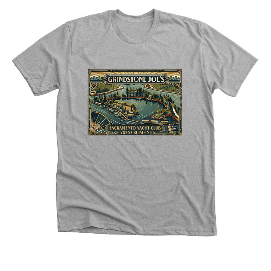 Sacramento Yacht Club, a Athletic Heather Premium Unisex Tee