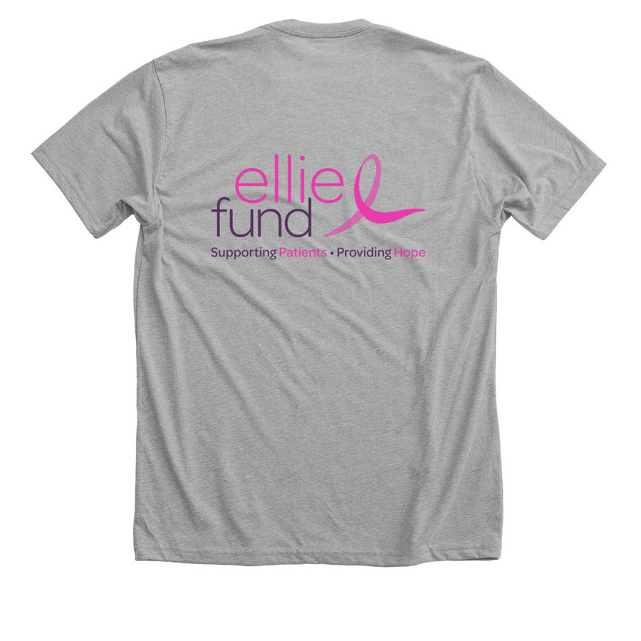 Ellie Fund, a Athletic Heather Premium Unisex Tee (back-view)