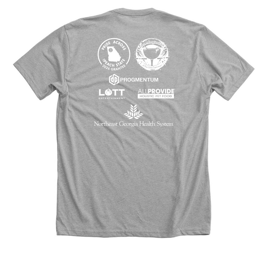 2026 Equality Fest Merch, a Athletic Heather Premium Unisex Tee (back-view)