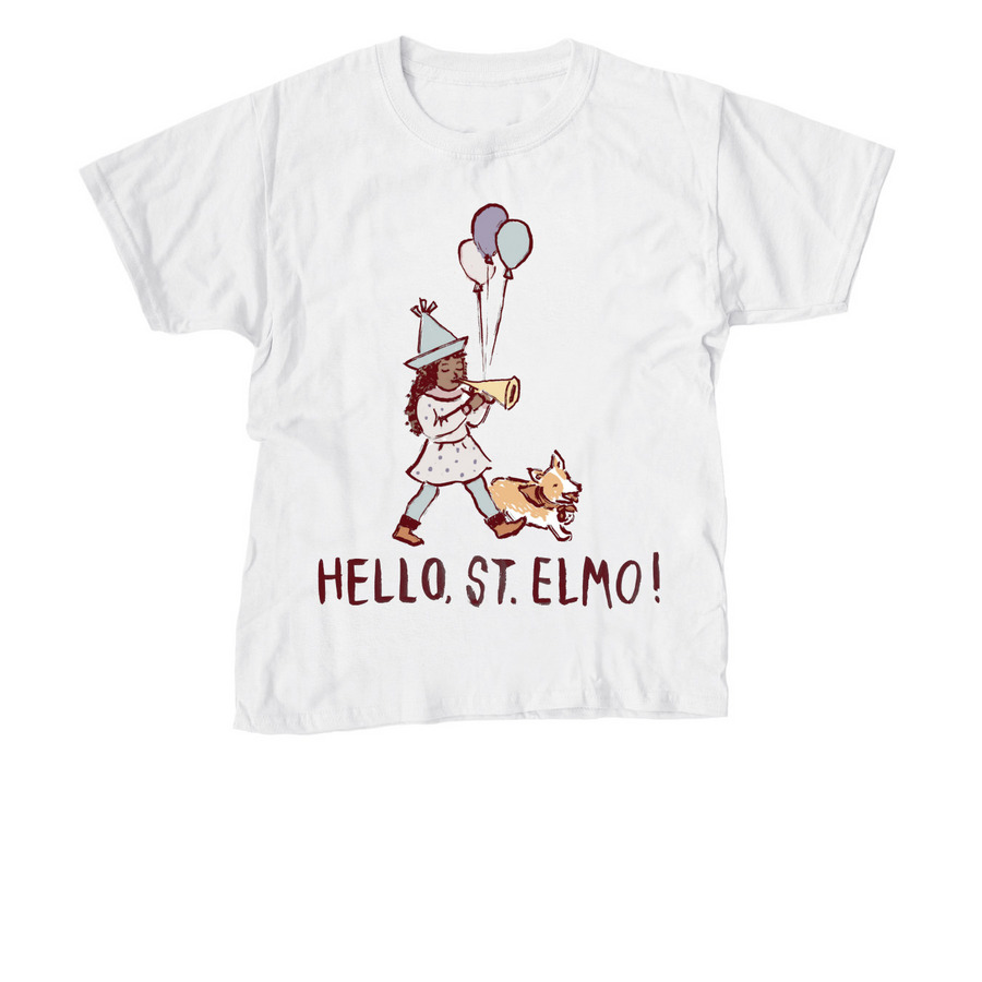 Kids Hello, St. Elmo! "Parade Girl" Shirt, a White Youth Unisex Tee