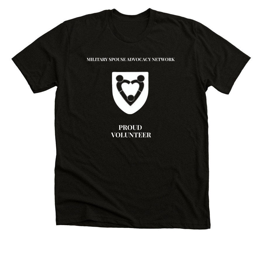 MSAN Volunteer, a Solid Black Blend Premium Unisex Tee