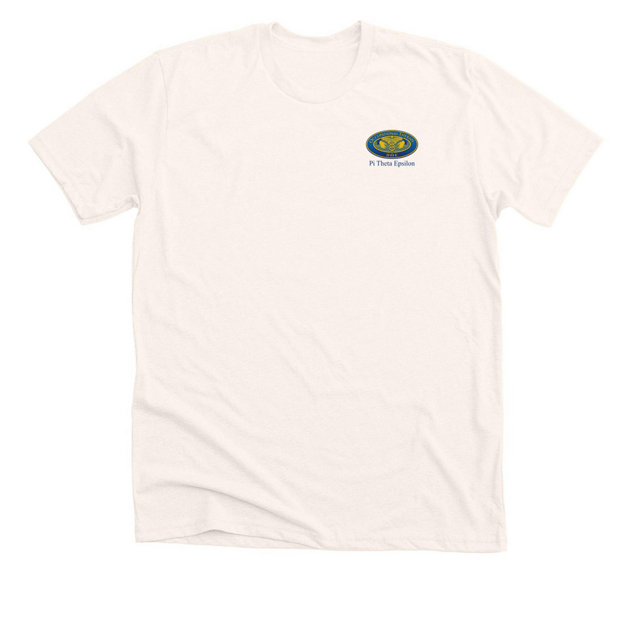 PTE MERCH, a Heather Natural Premium Unisex Tee