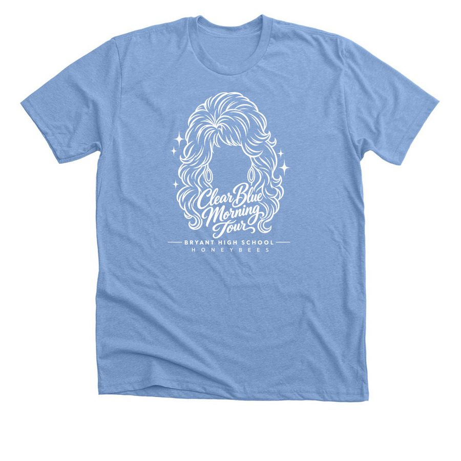 Dolly Do - Clear Blue Morning, a Heather Carolina Blue Premium Unisex Tee