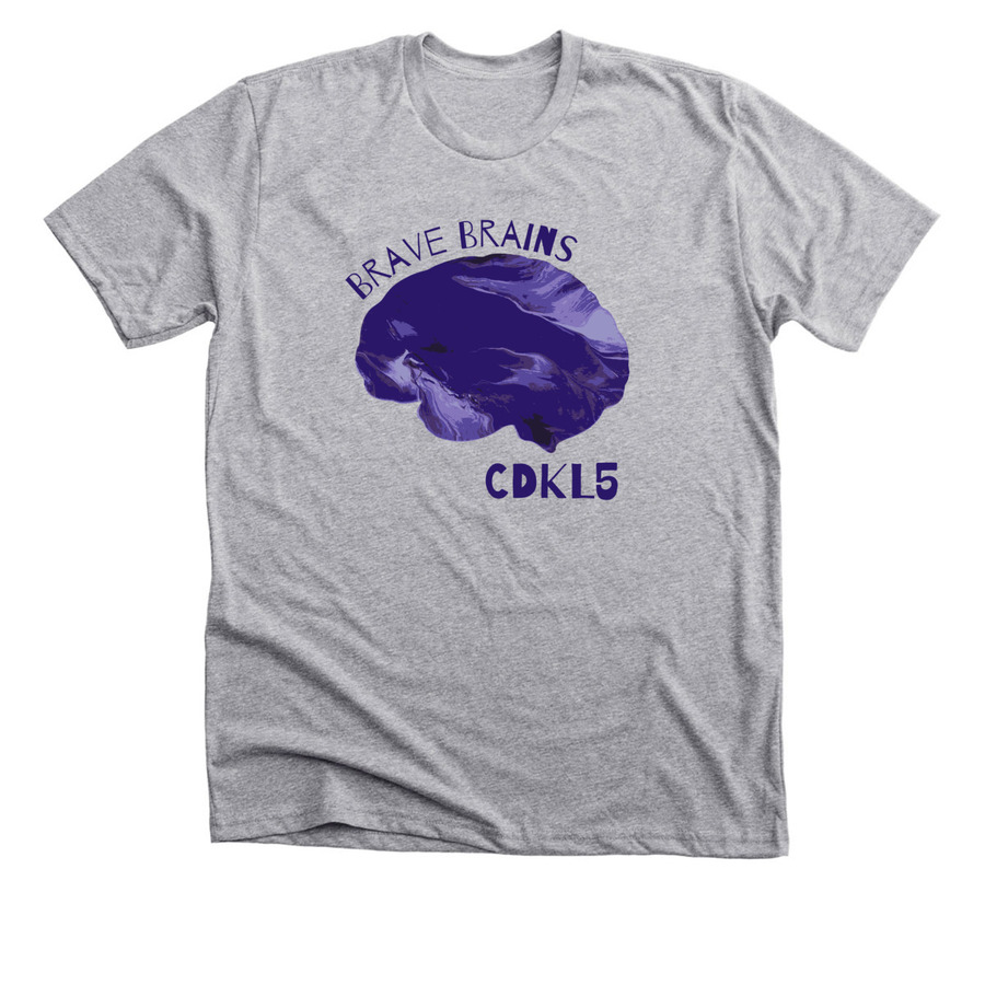 Brave Brains CDKL5 Shirt, a Athletic Heather Premium Unisex Tee