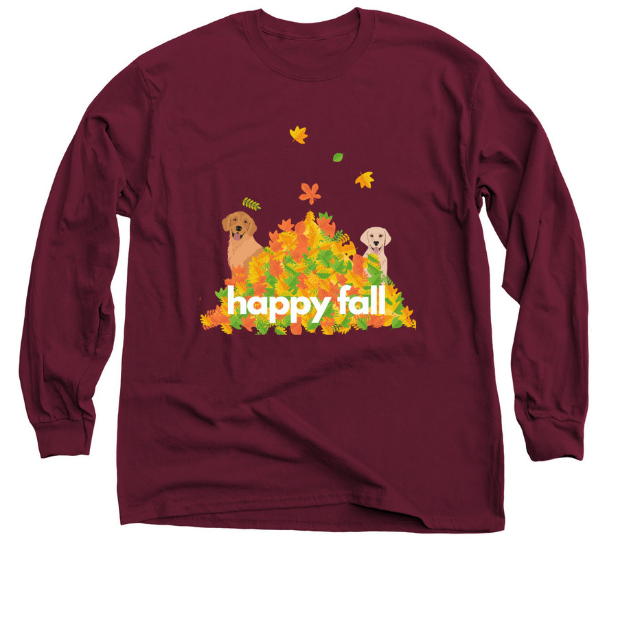 Pile of leaves, a Maroon Classic Long Sleeve Tee