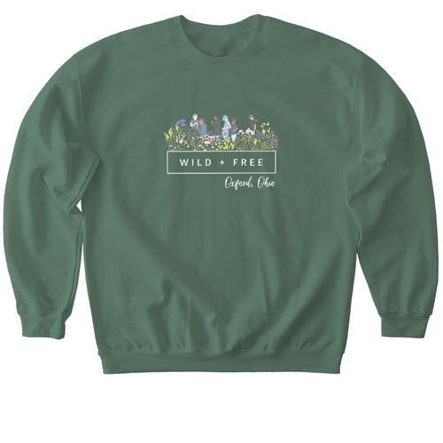 Wild + Free&nbsp;, a Military Green Softstyle Crewneck Sweatshirt
