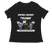 United We Stand, a Black Women's Relaxed V-Neck Tee