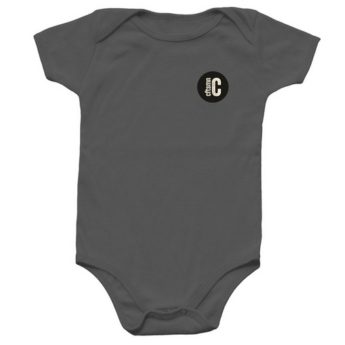 Craftsman Chris Onesie, a Charcoal Infant Onesie