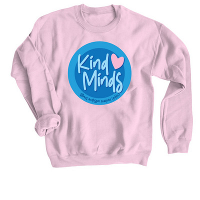 IMA Kind Minds Club Merch, a Light Pink Crewneck Sweatshirt