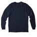 KNOM Radio Mission, a Night Sky Navy Allmade Organic Cotton Long Sleeve Tee (back-view)