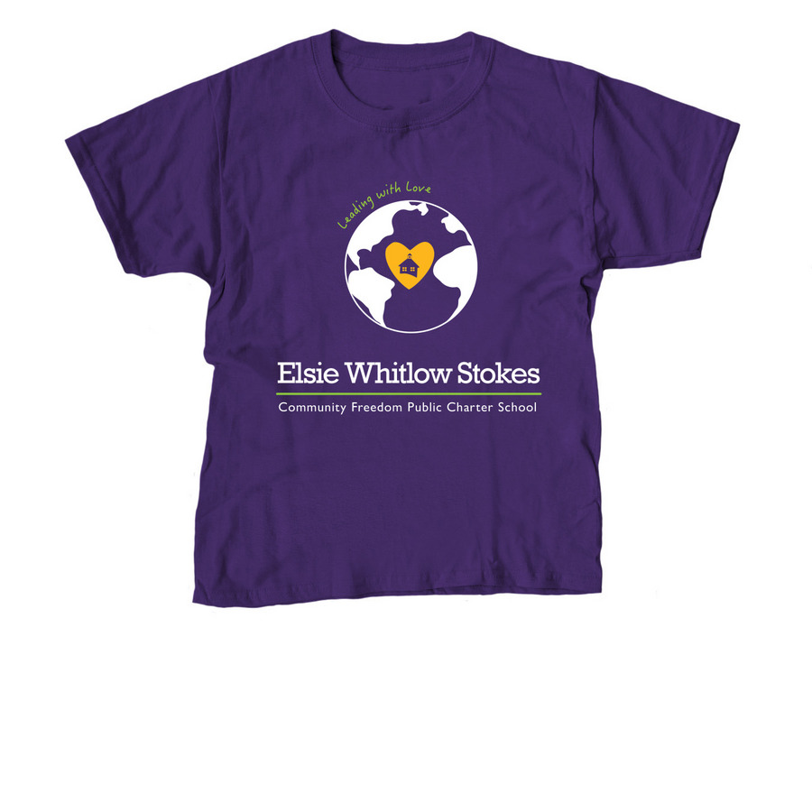 Stokes School Spirit Gear, a Purple Youth Unisex Tee